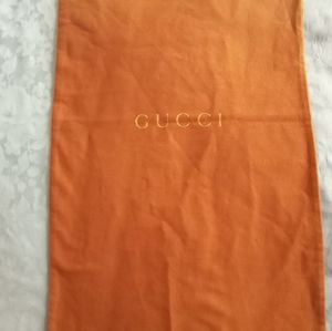 Authentic Gucci made in Italy XL drawstring boots dust brown bag